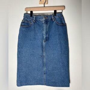 Ralph Lauren Country Vintage Denim Skirt Polo Classic Jean Y2K 90’s mom style